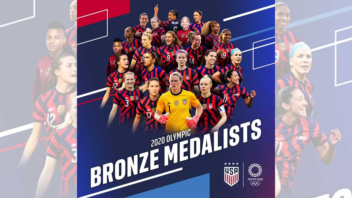 La Selección femenil de EU, bronce en los Juegos Olímpicos de Tokio 2020